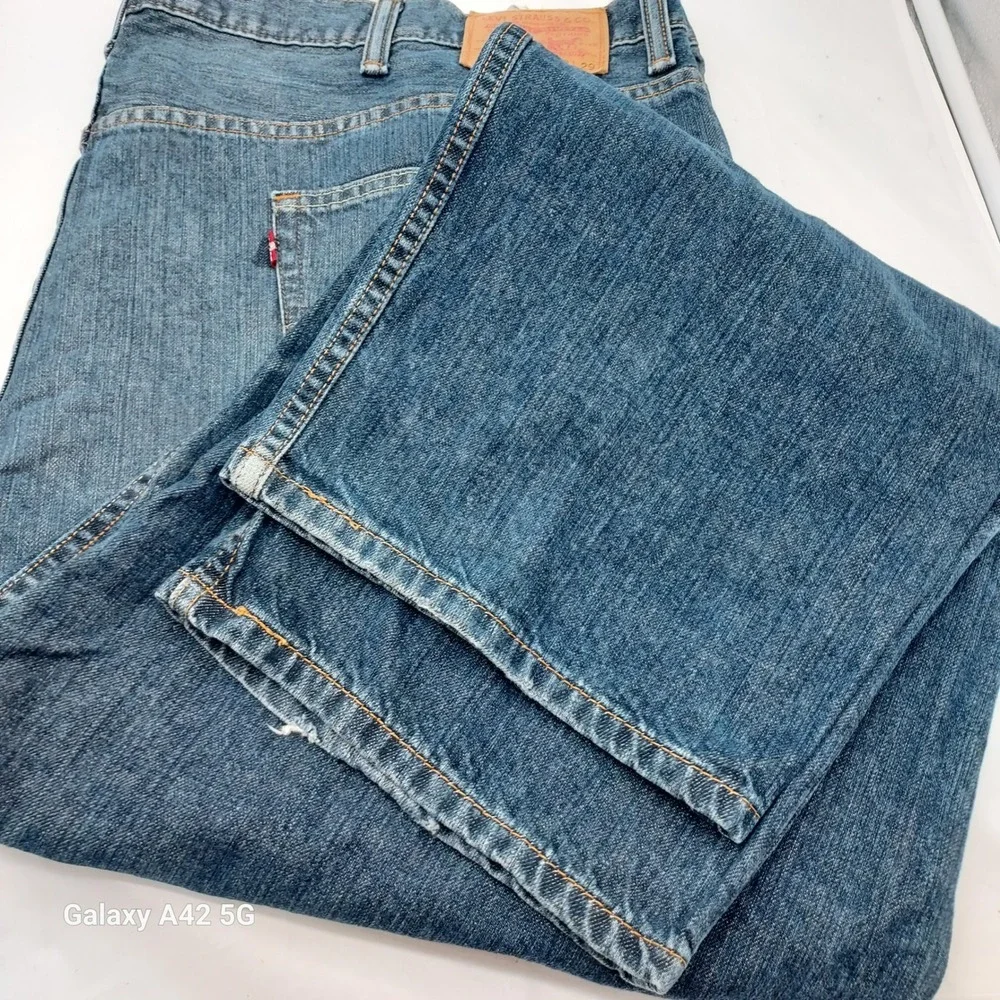 Levi Strauss 550 Relaxed Fit‎ Jeans Mens W50 L29 Blue Denim Cotton